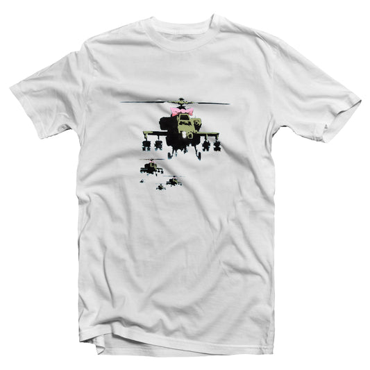 Banksy attack choppers T-shirt
