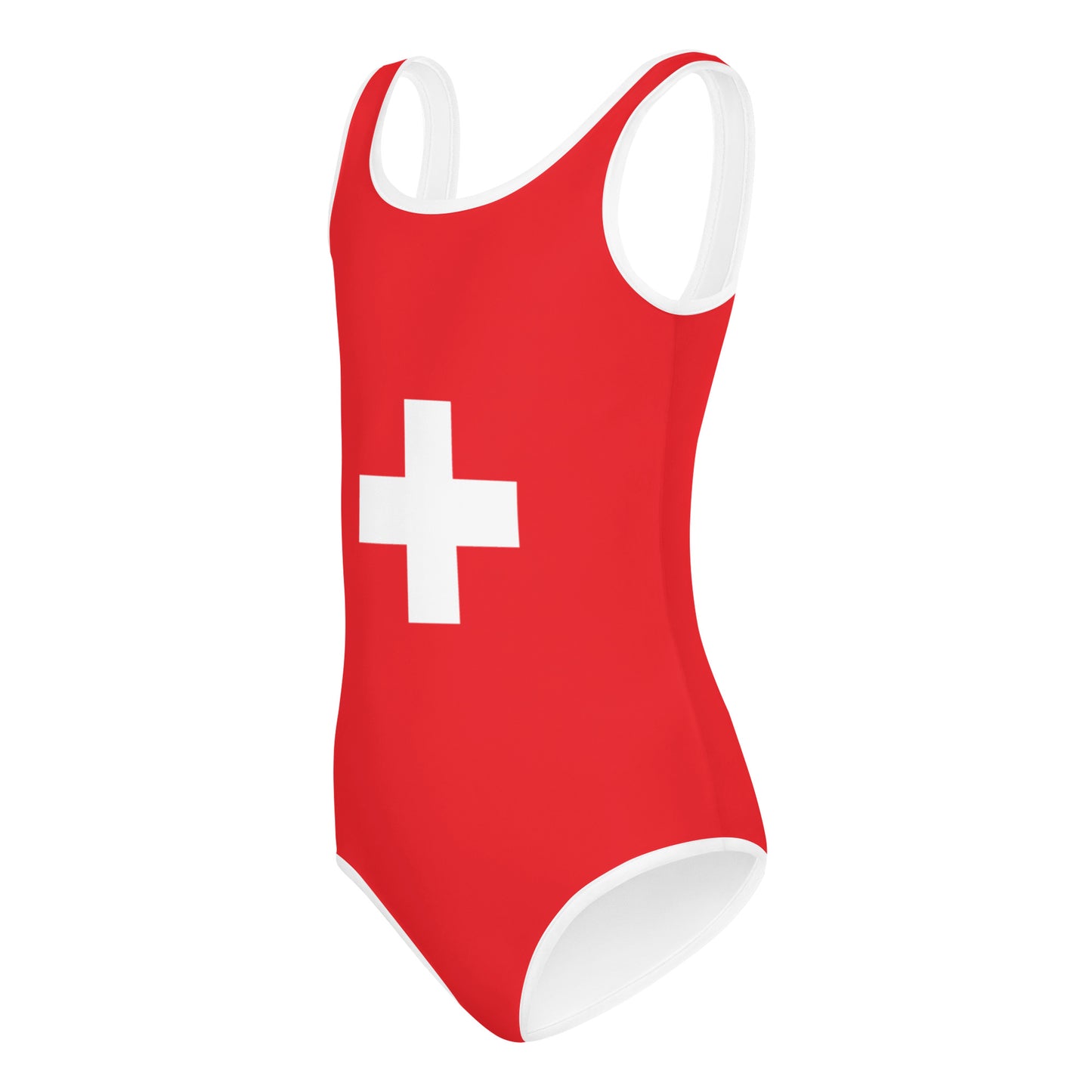 Swiss Flag Kids Swimsuit