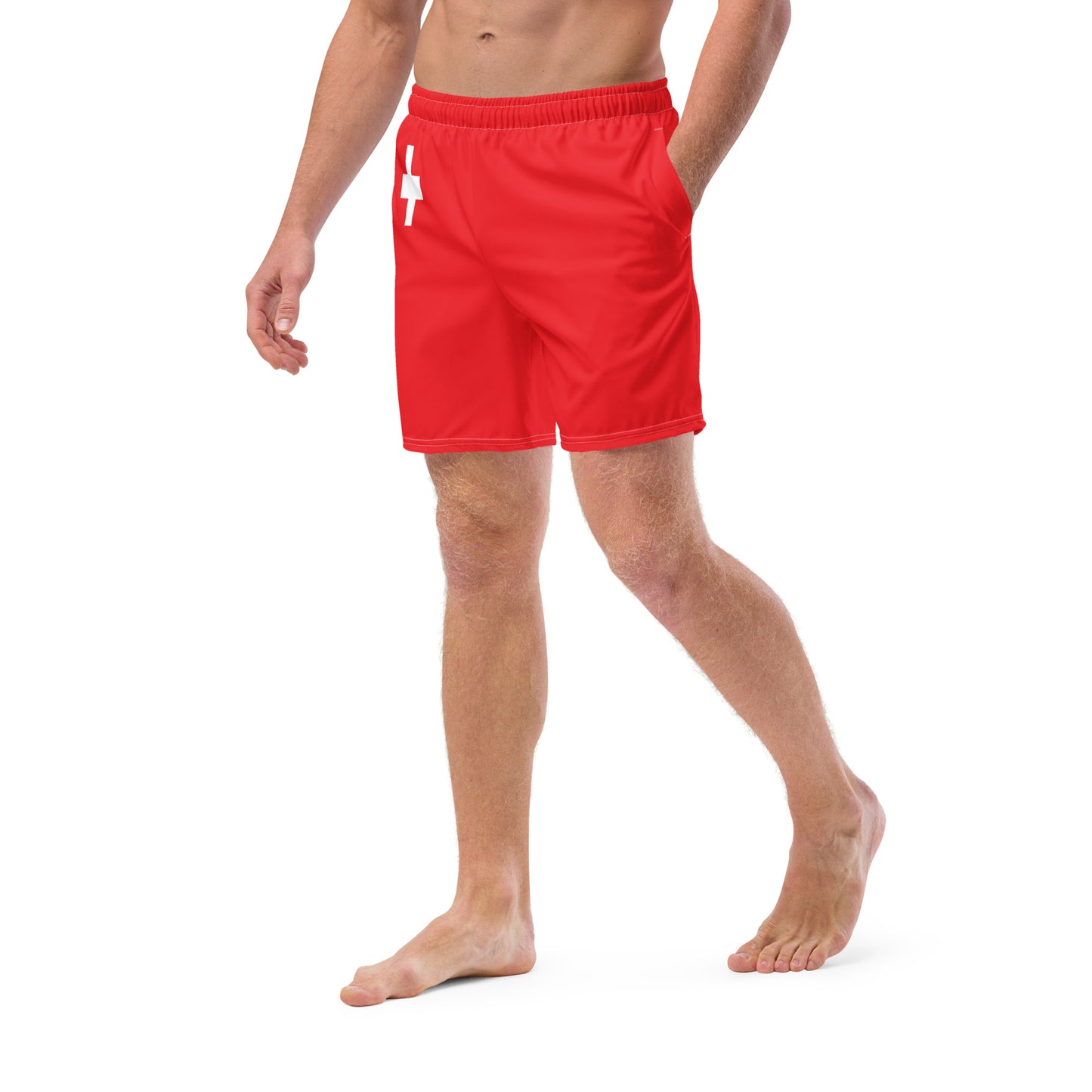 Swiss Flag Men's swim trunks