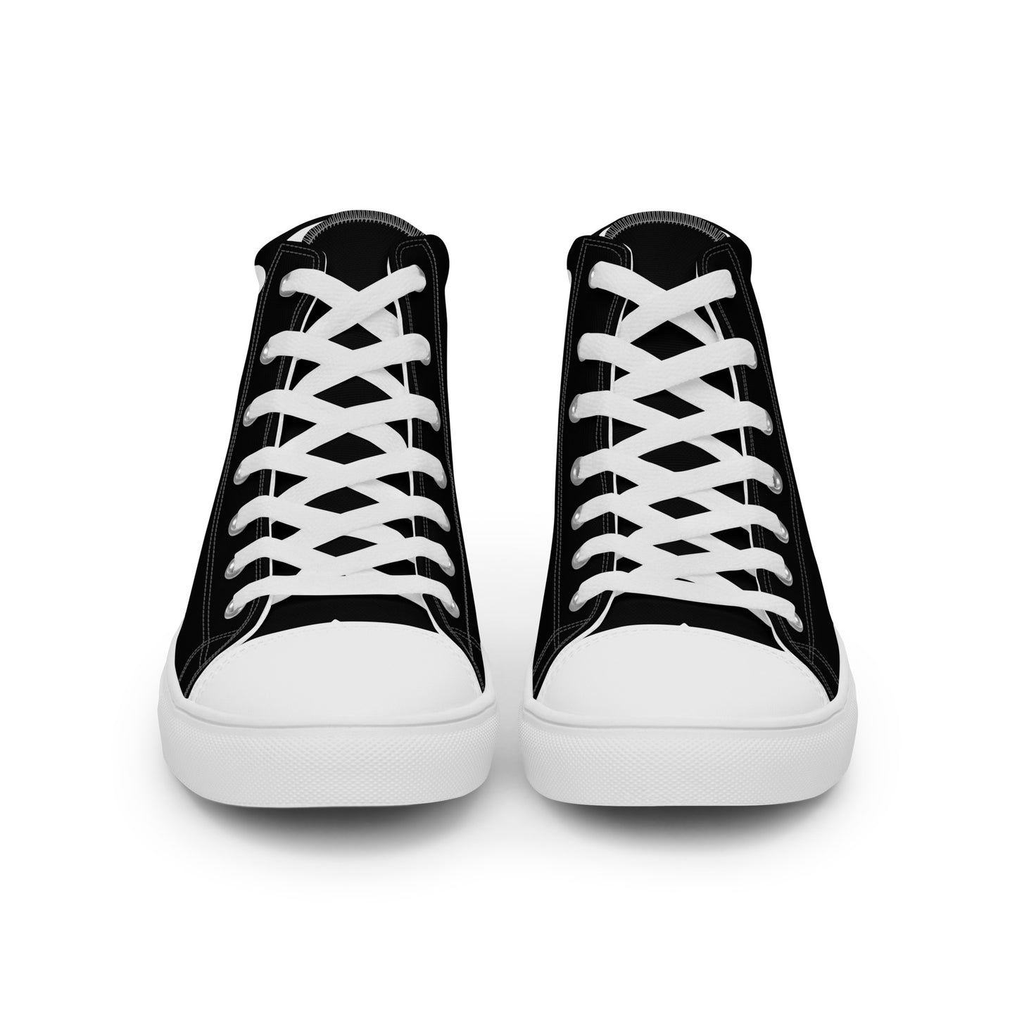 Women’s ZRH skull and crossbones high top canvas shoes
