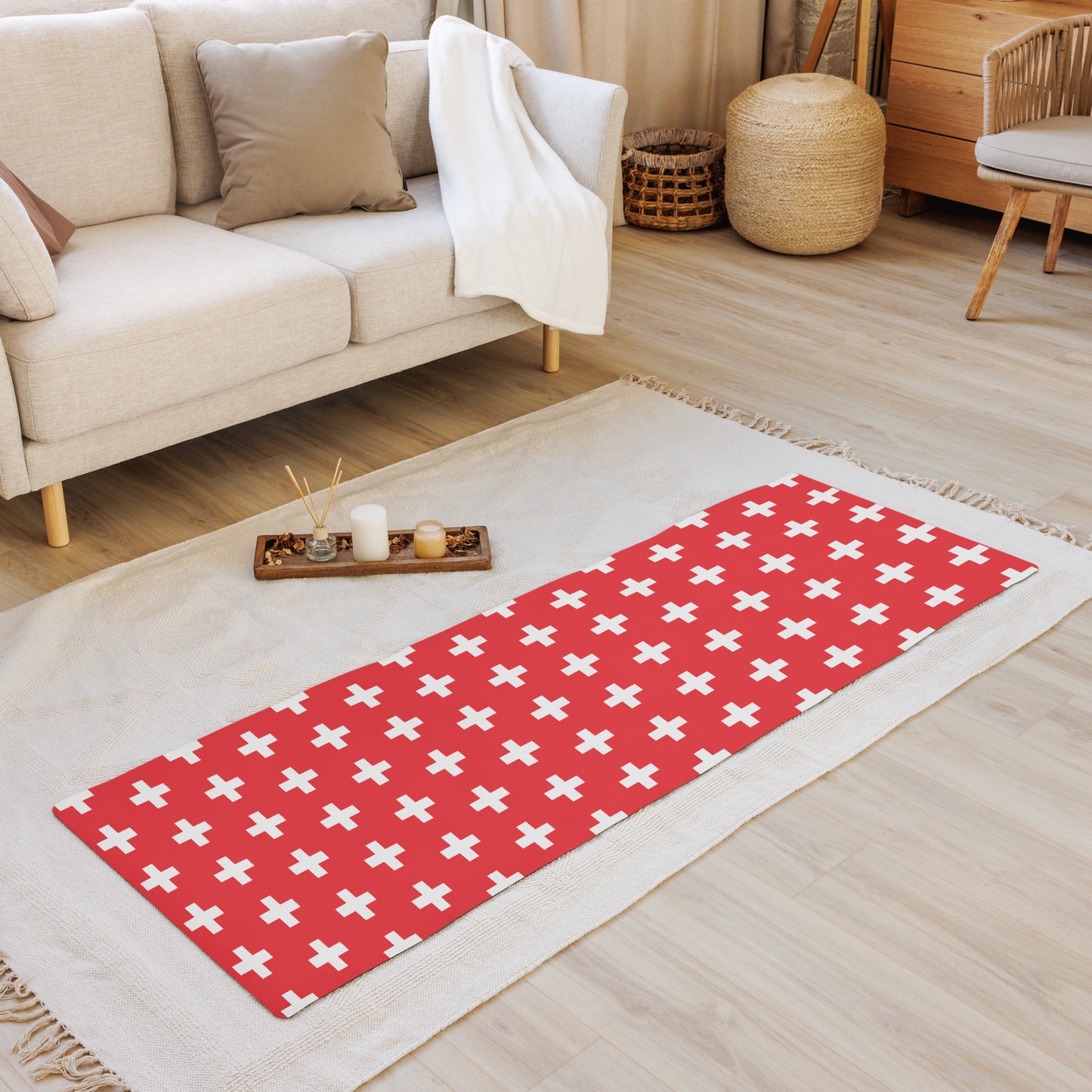 Swiss Flag Yoga mat