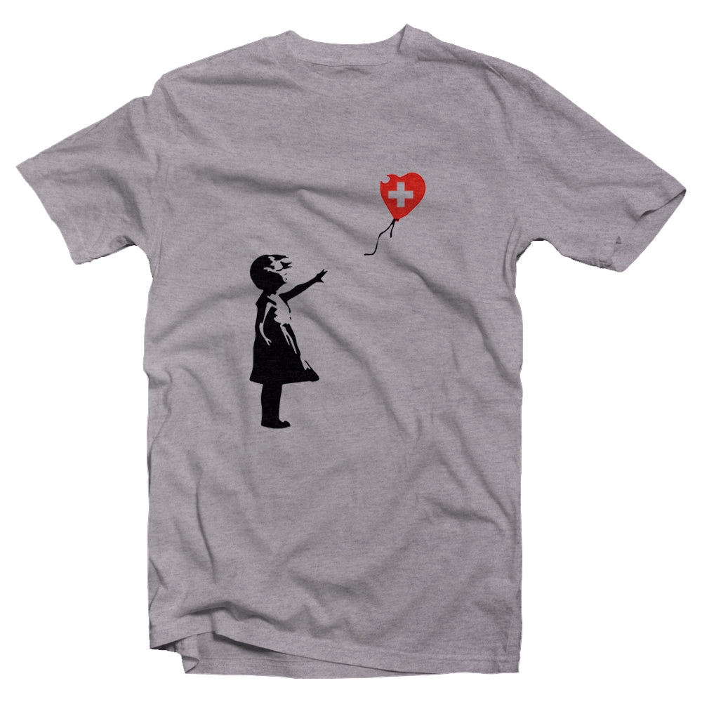 Banksy girl with balloon Switzerland