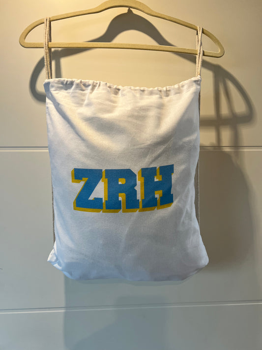 ZRH sport bag - Blue and yellow - zürich-clothing-company