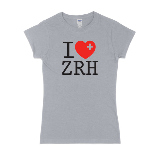 Women's I Love ZRH short sleeve t-shirt - zürich-clothing-company