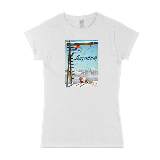 Womens Retro ski - Lenzerheide t-shirt