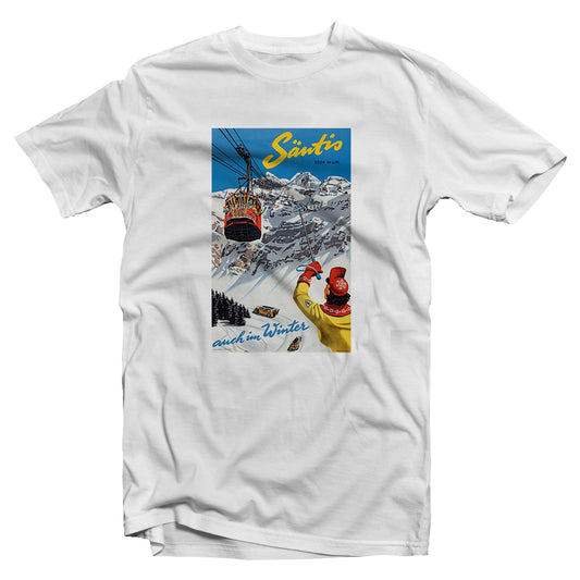 Retro ski - Santis Fee t-shirt