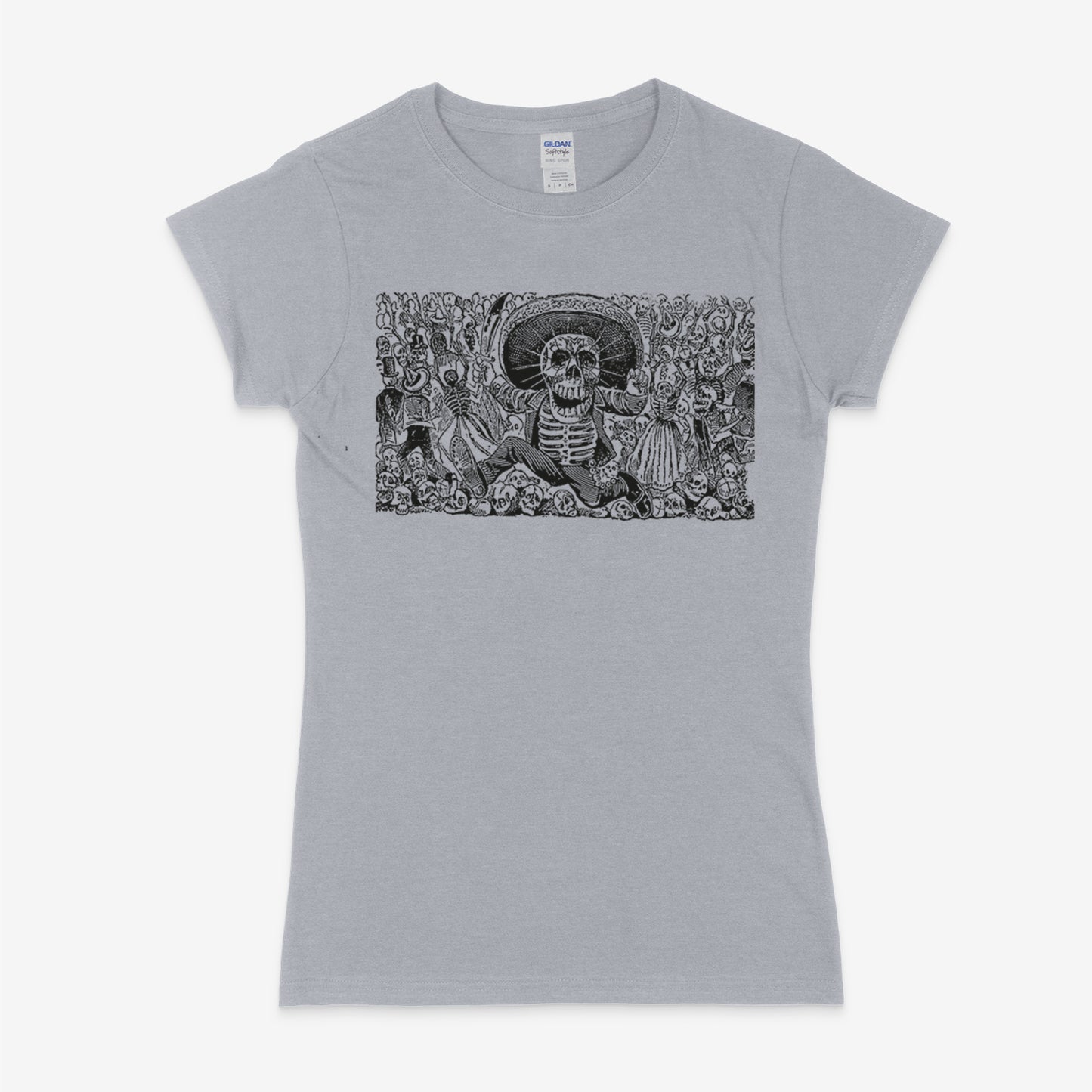 Women's Halloween Day of the Dead mural t-shirt - zürich-clothing-company