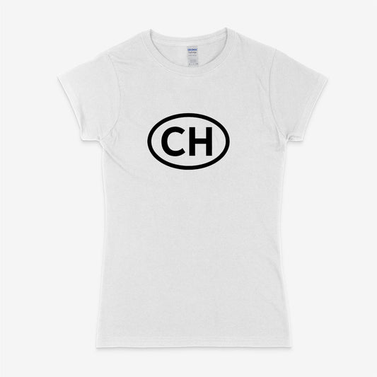 Womens CH logo t-shirt - zürich-clothing-company
