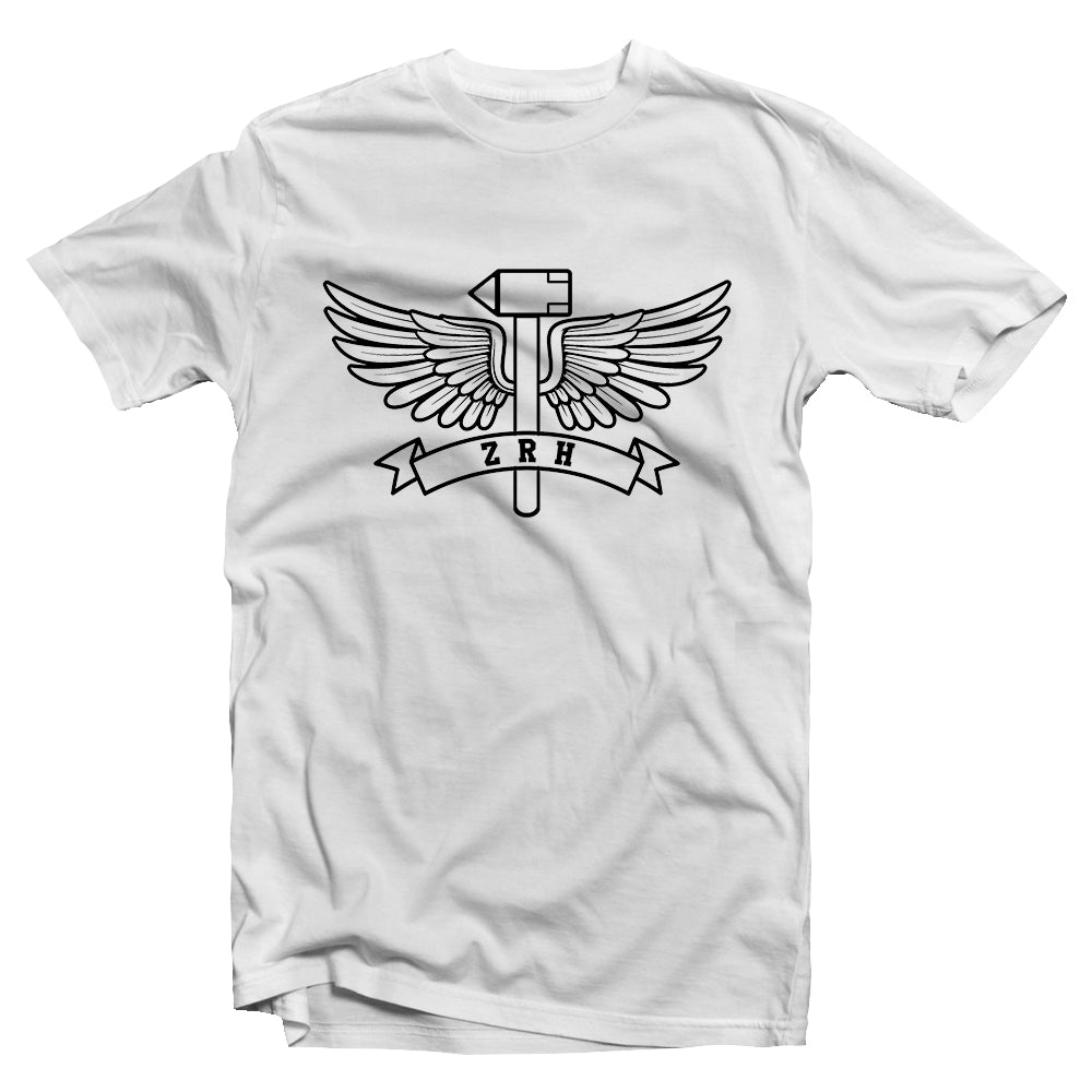 ZRH flying hammer short sleeve t-shirt - zürich-clothing-company