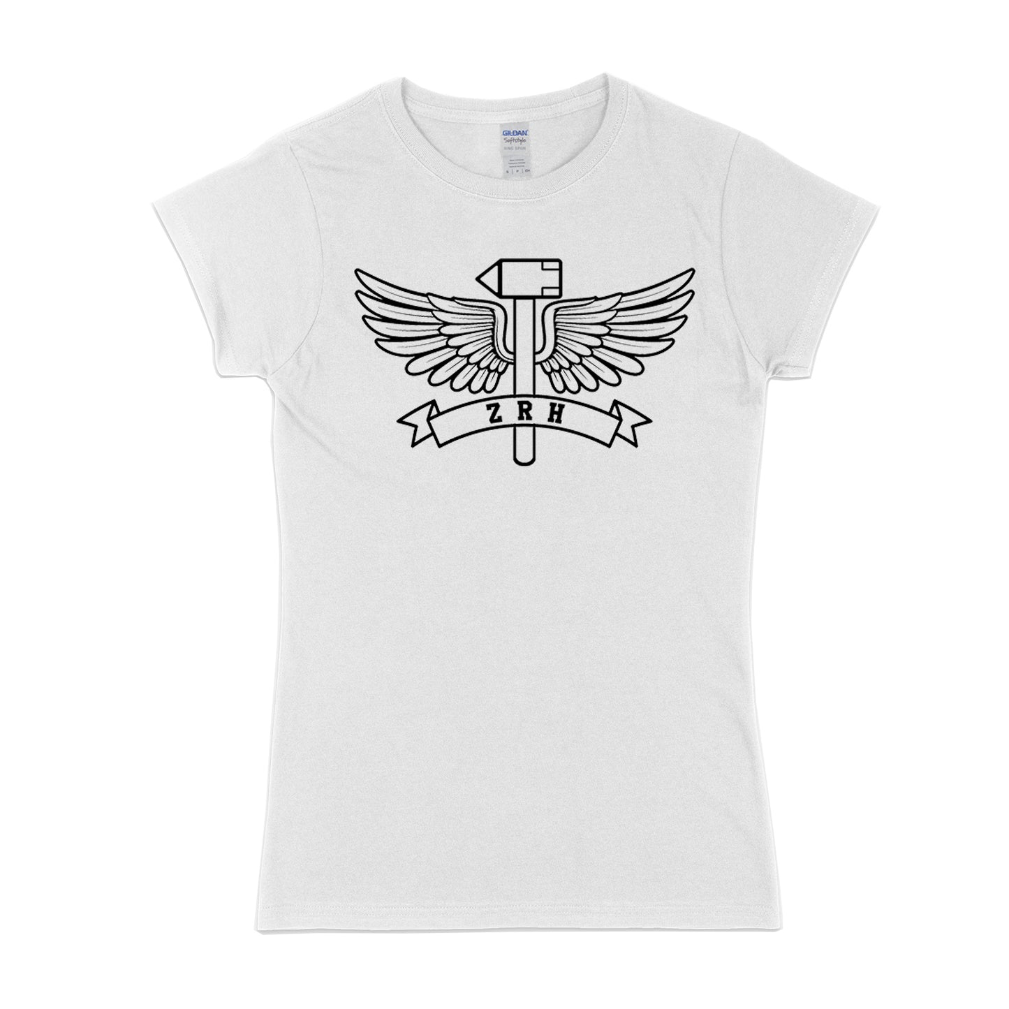 Women's ZRH flying hammer short sleeve t-shirt - zürich-clothing-company