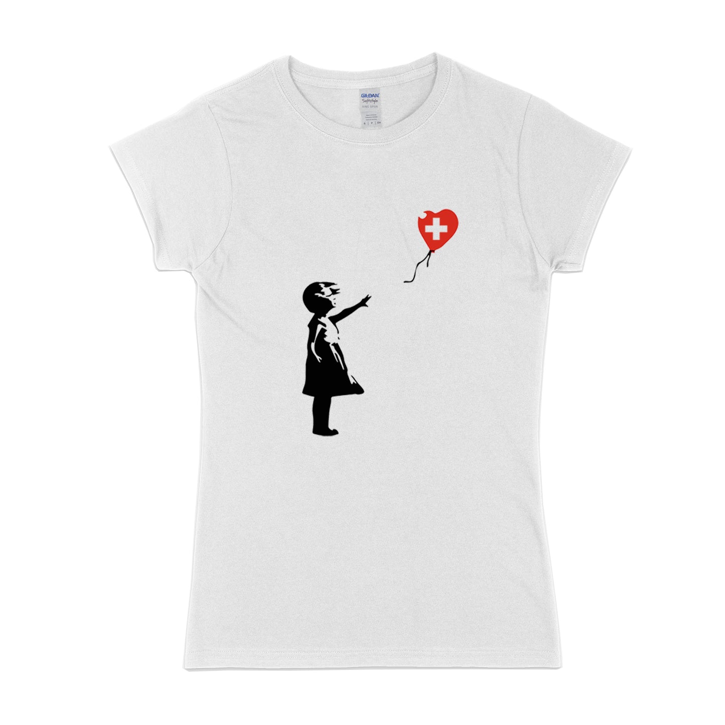 Women's Banksy girl with balloon Switzerland