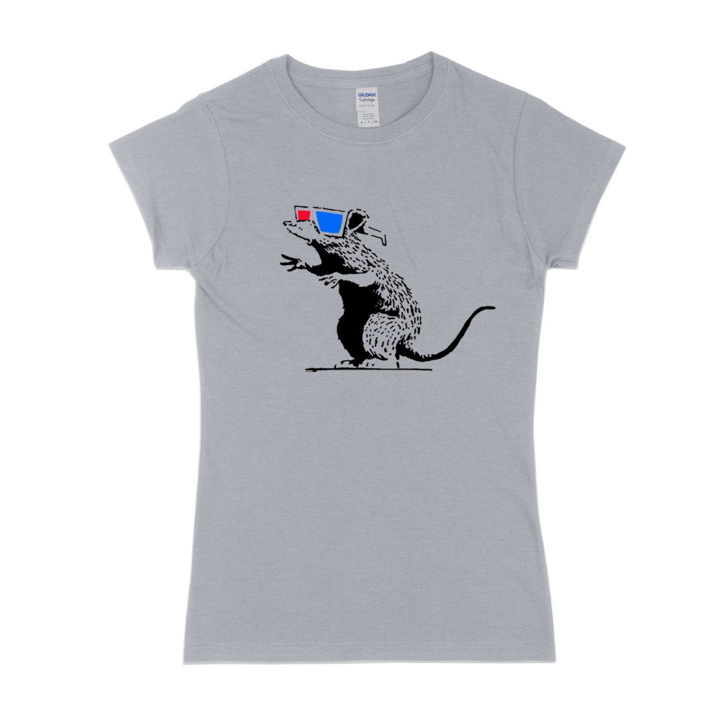 T-shirt rat 3D femme