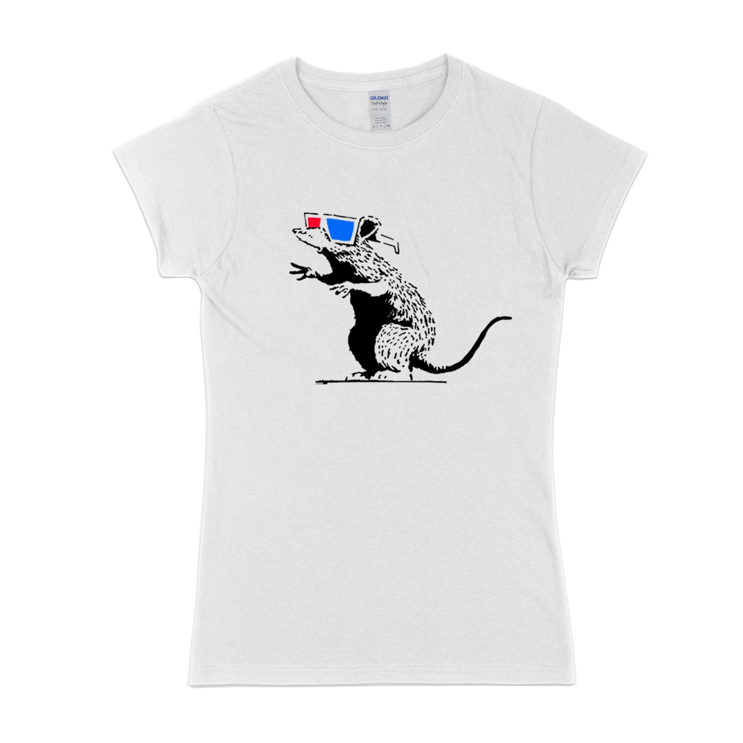 T-shirt rat 3D femme