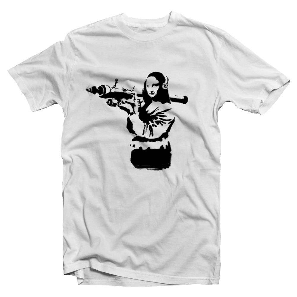 T-shirt Banksy Mona Lisa RPG