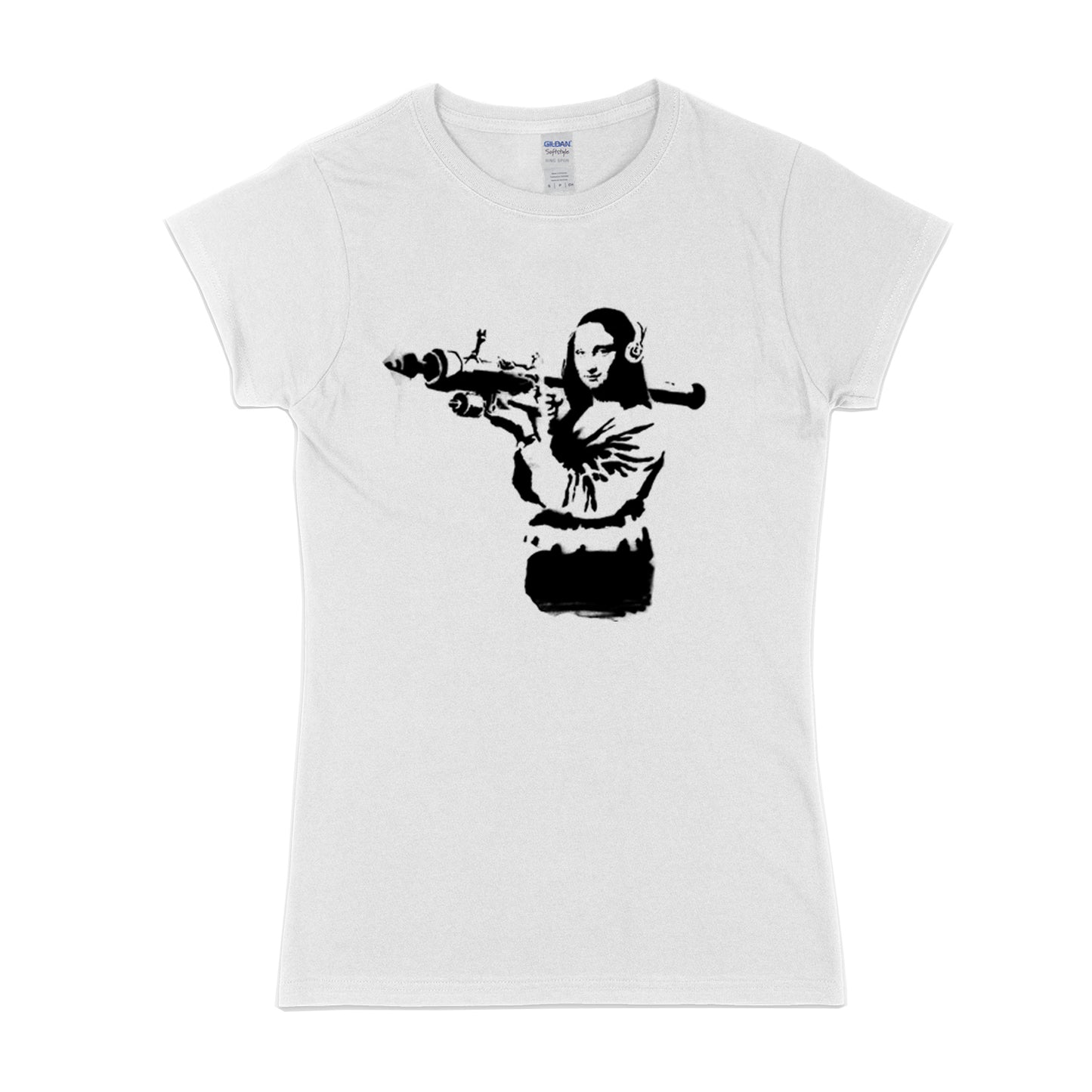 T-shirt Banksy Mona Lisa RPG pour femme