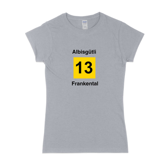 Womens Zürich Tram 13 t-shirt