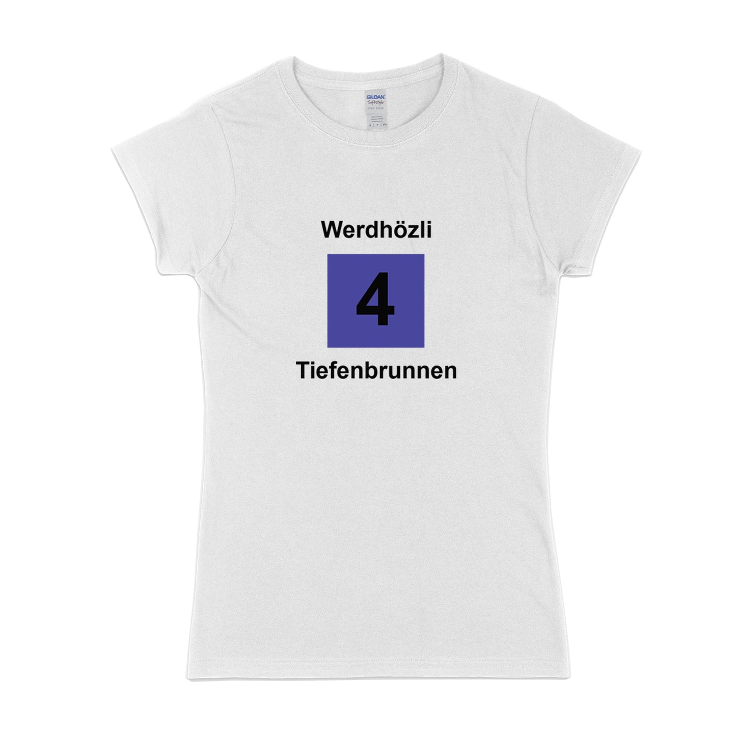 T-Shirt Zürich Tram 4 für Damen