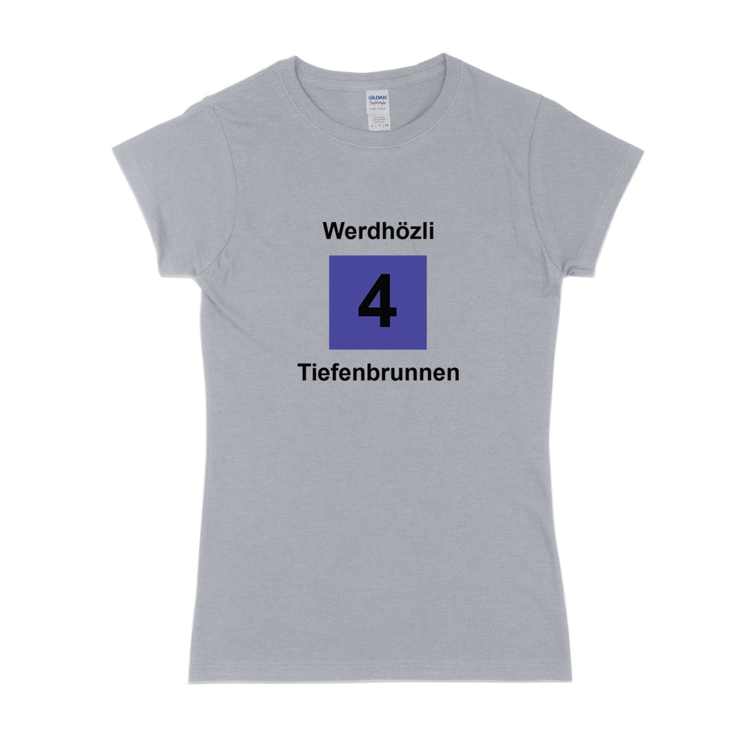 Womens Zürich Tram 4 t-shirt