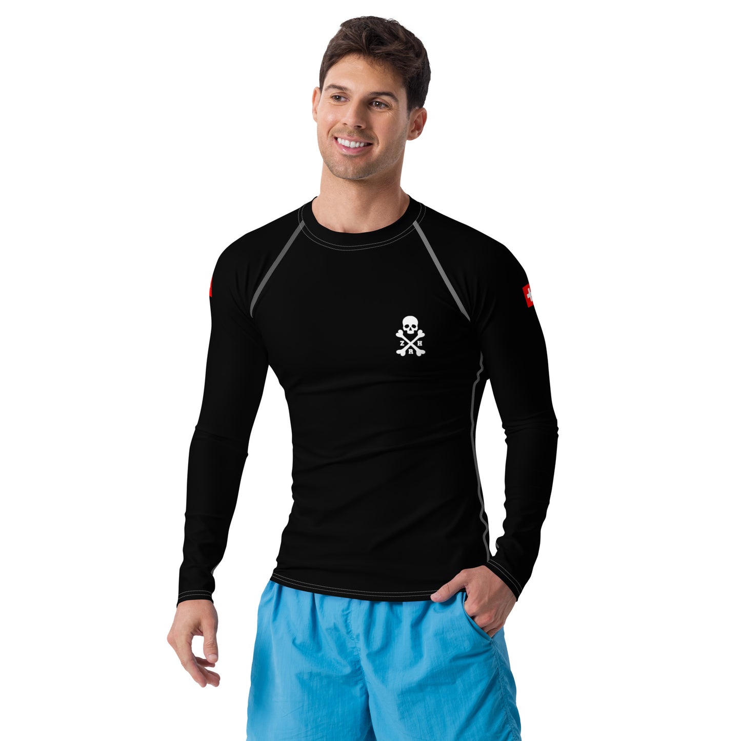 Rash Guard Homme Noir et Blanc