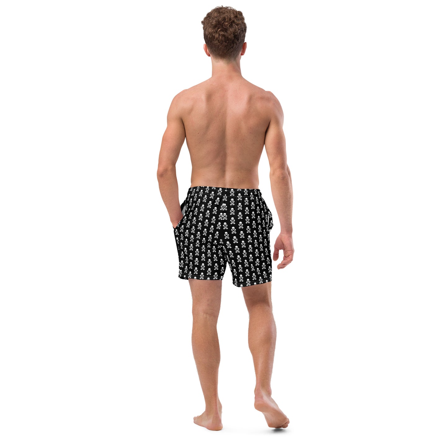 ZRH Skull and Crossbones Men's swim trunks