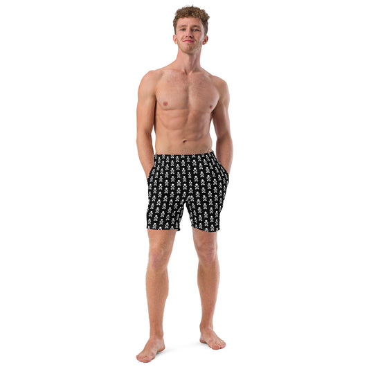 ZRH Skull and Crossbones Men's swim trunks