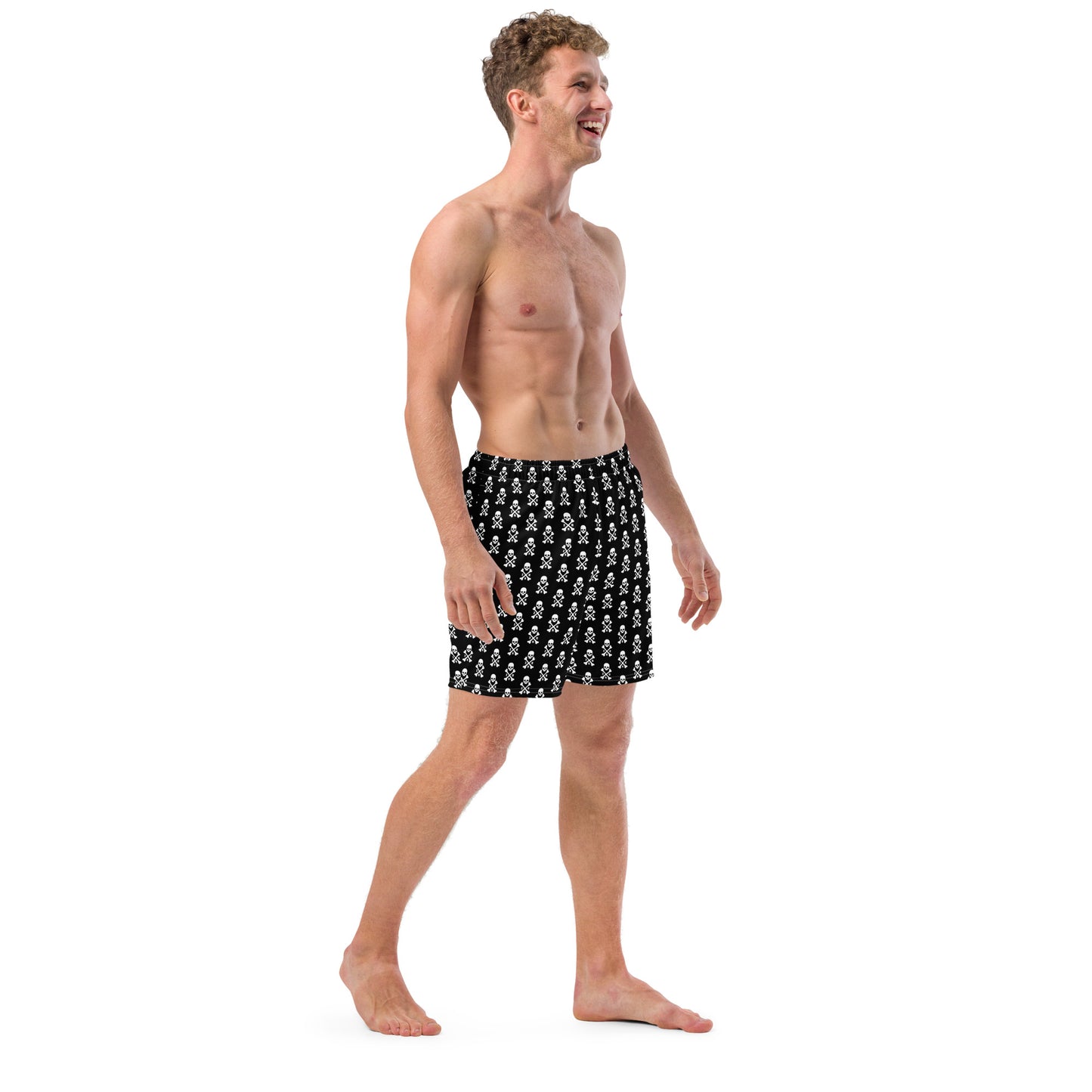 ZRH Skull and Crossbones Men's swim trunks