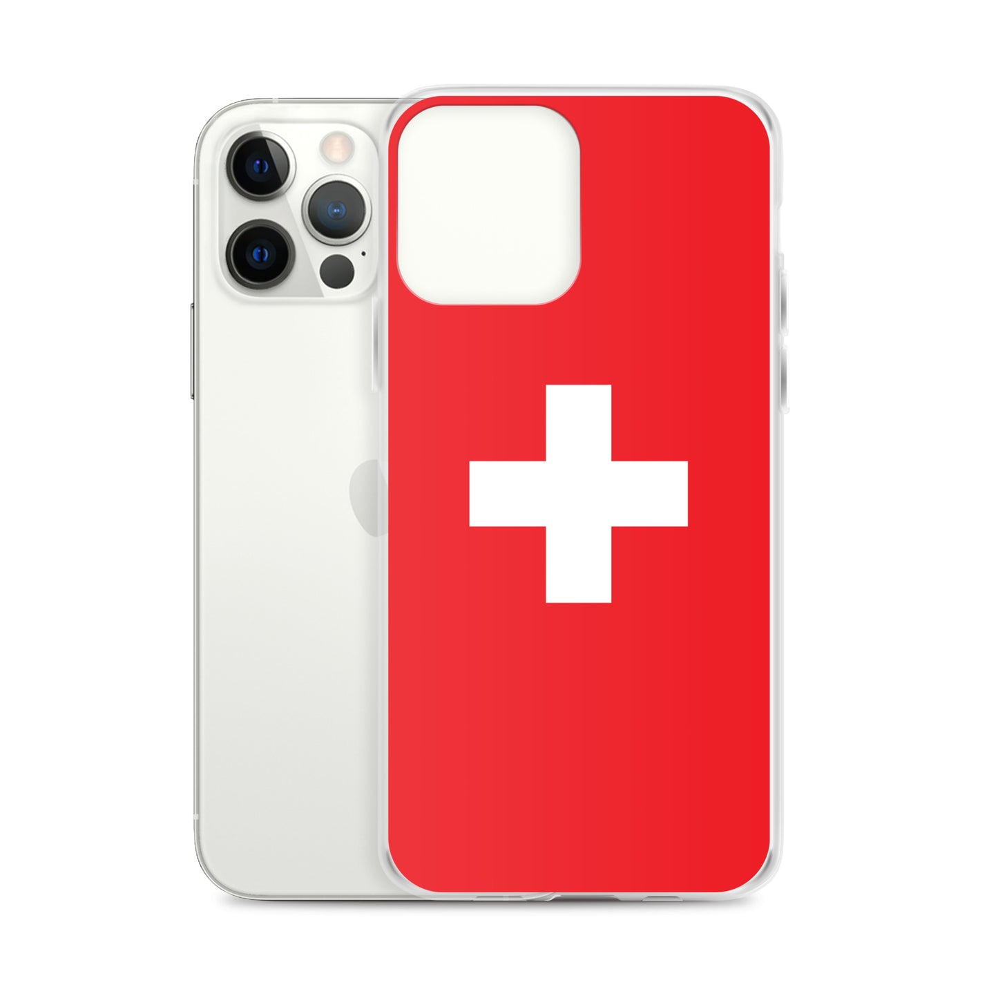 Transparente Hülle mit Schweizer Flagge für iPhone®