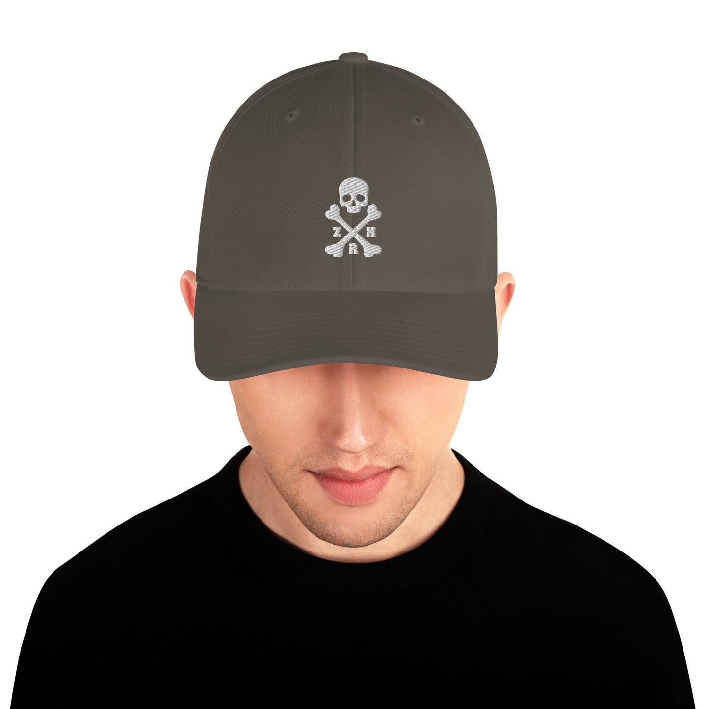 ZRH Skull and Crossbones Flexfit Twill Cap