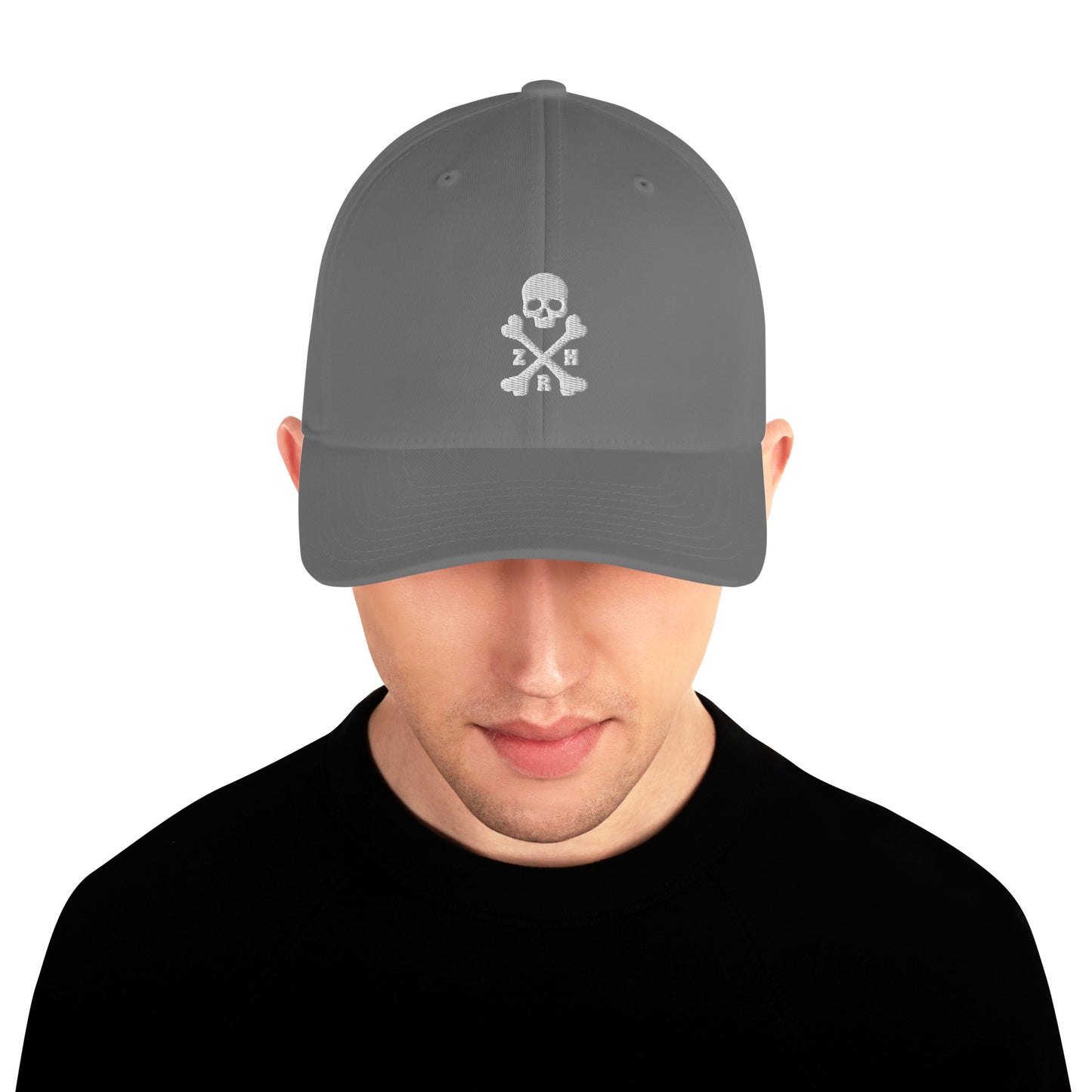 ZRH Skull and Crossbones Flexfit Twill Cap