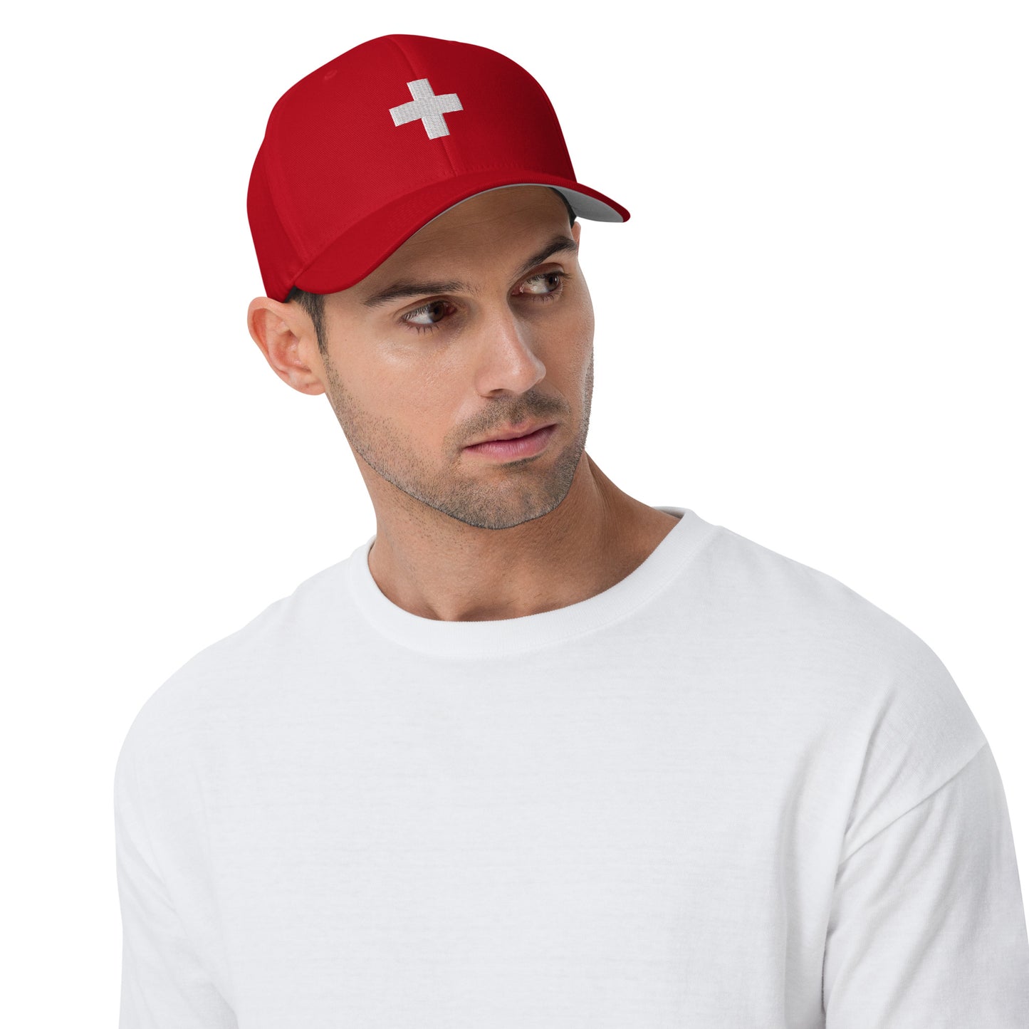 Casquette Drapeau Suisse Flexfit Twill