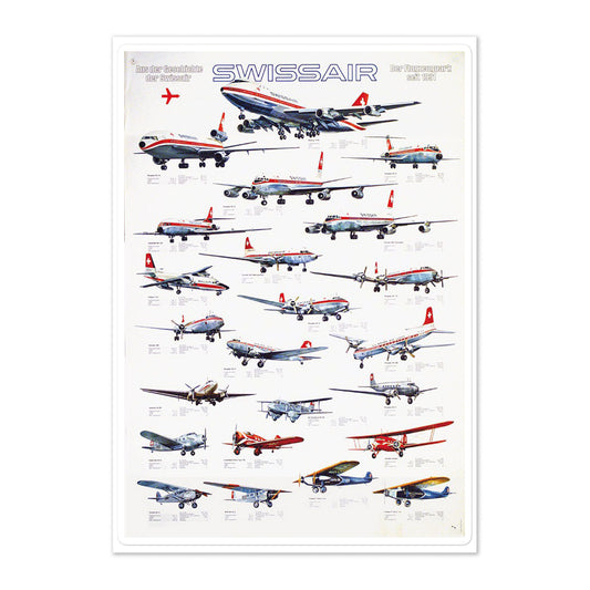 Swiss Airplanes sticker sheet