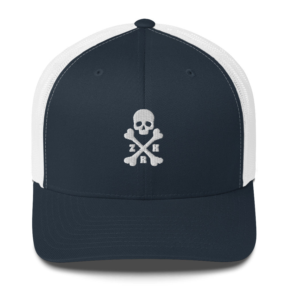 ZRH Skull and Crossbones Trucker Cap