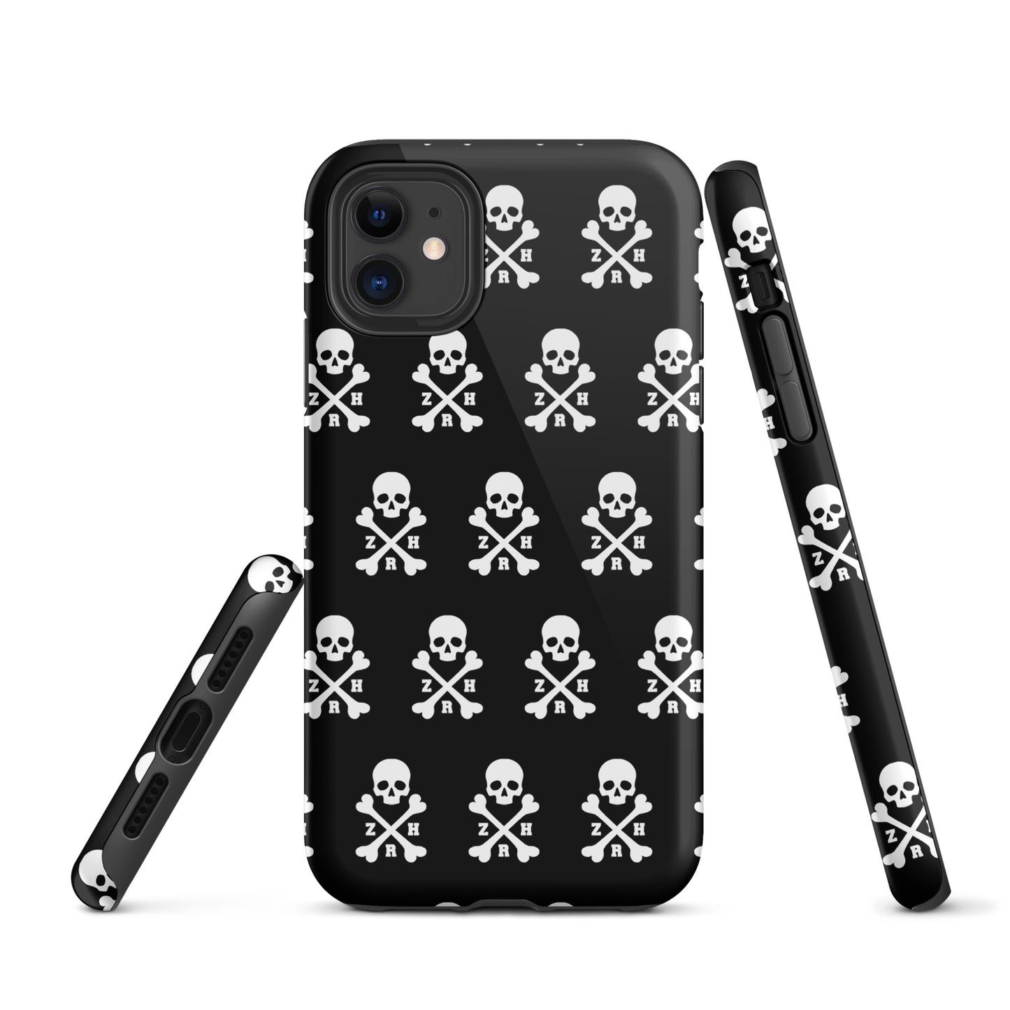 Coque rigide ZRH tête de mort et os croisés pour iPhone®