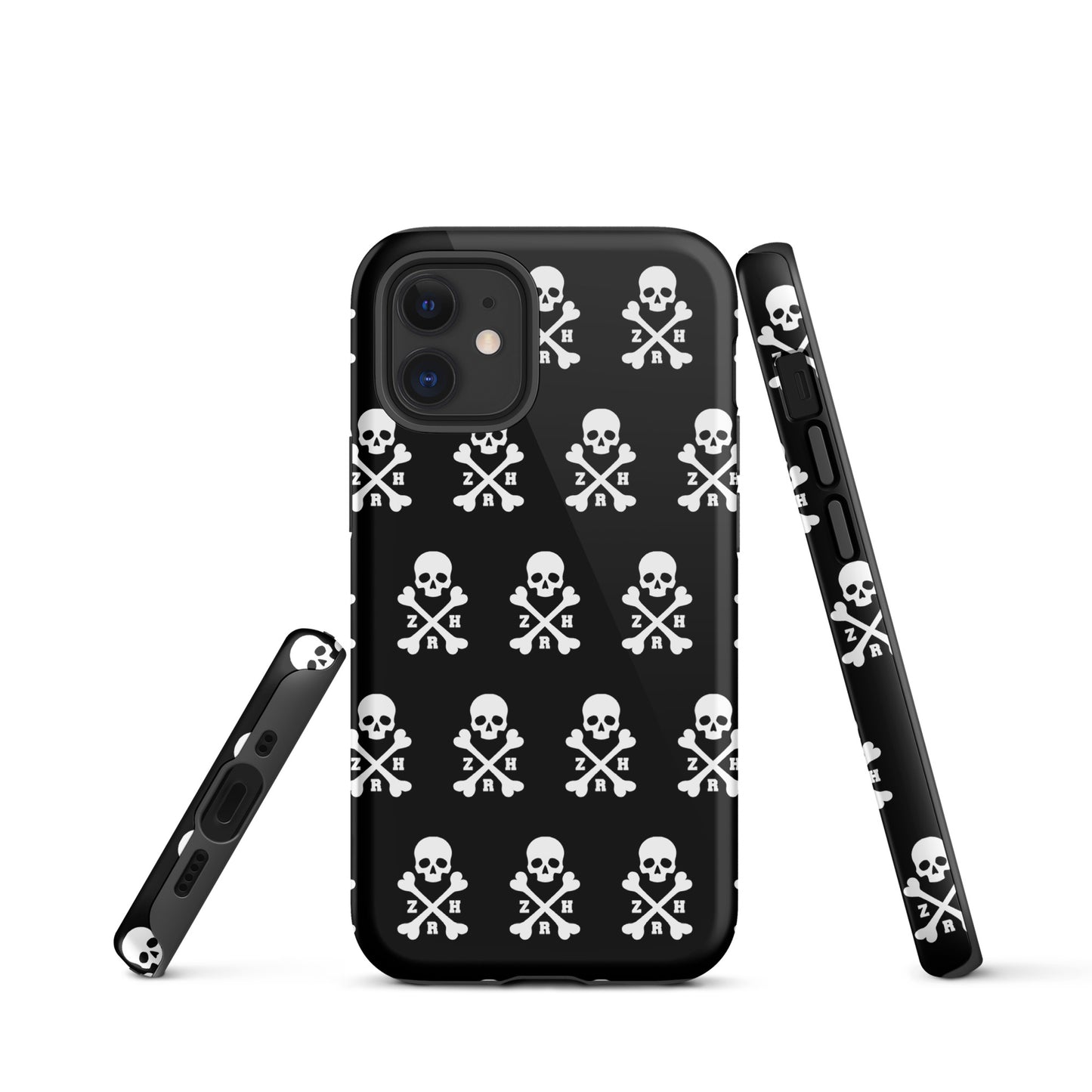 Coque rigide ZRH tête de mort et os croisés pour iPhone®