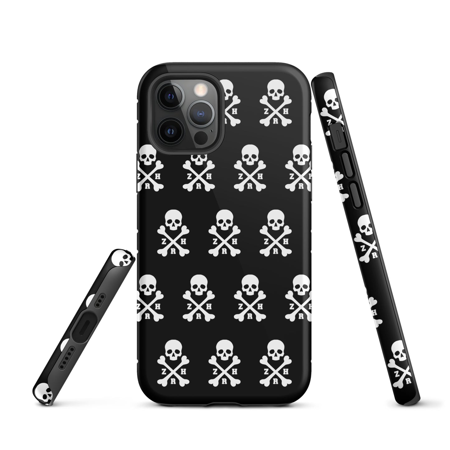 Coque rigide ZRH tête de mort et os croisés pour iPhone®