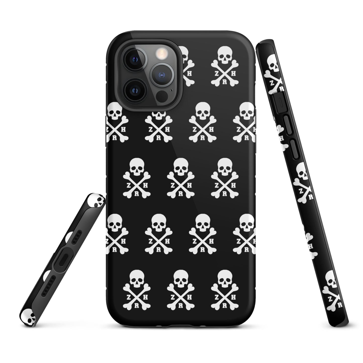 Coque rigide ZRH tête de mort et os croisés pour iPhone®