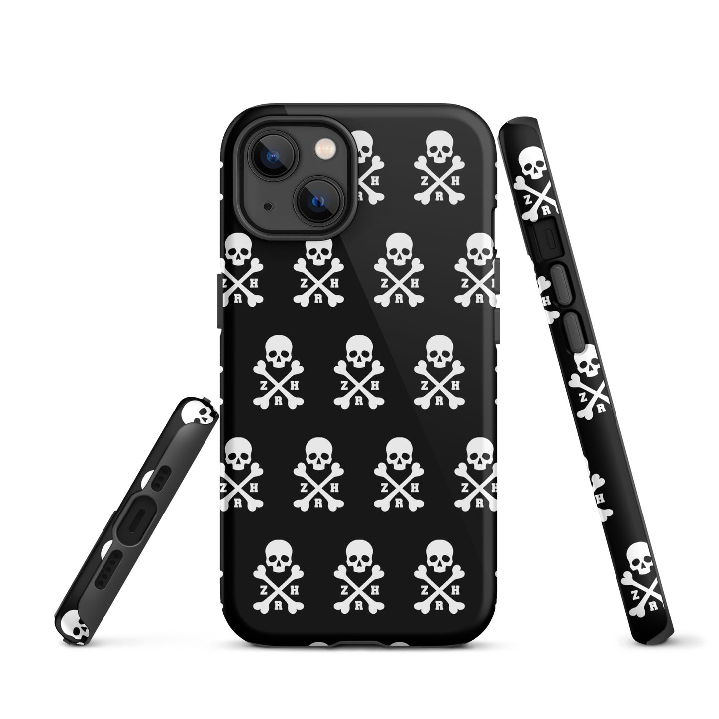 Coque rigide ZRH tête de mort et os croisés pour iPhone®