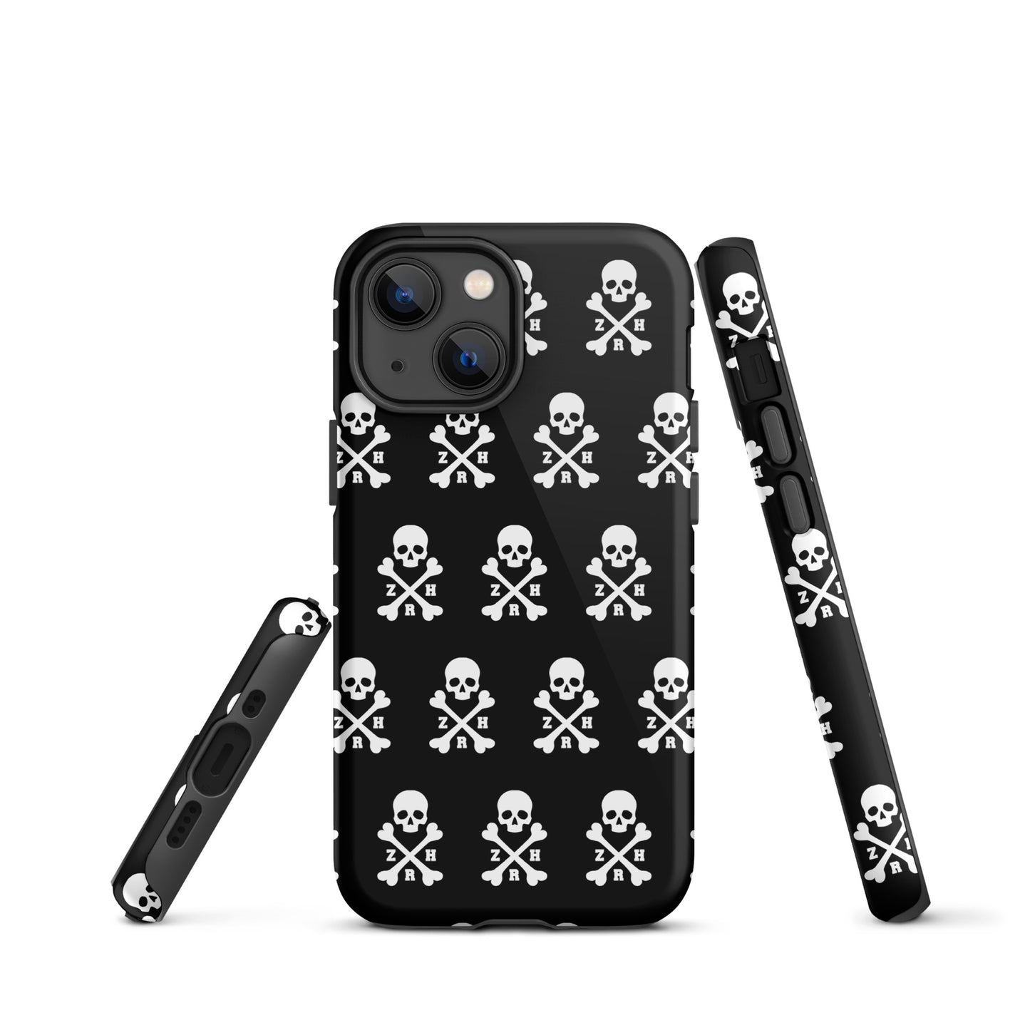 Coque rigide ZRH tête de mort et os croisés pour iPhone®