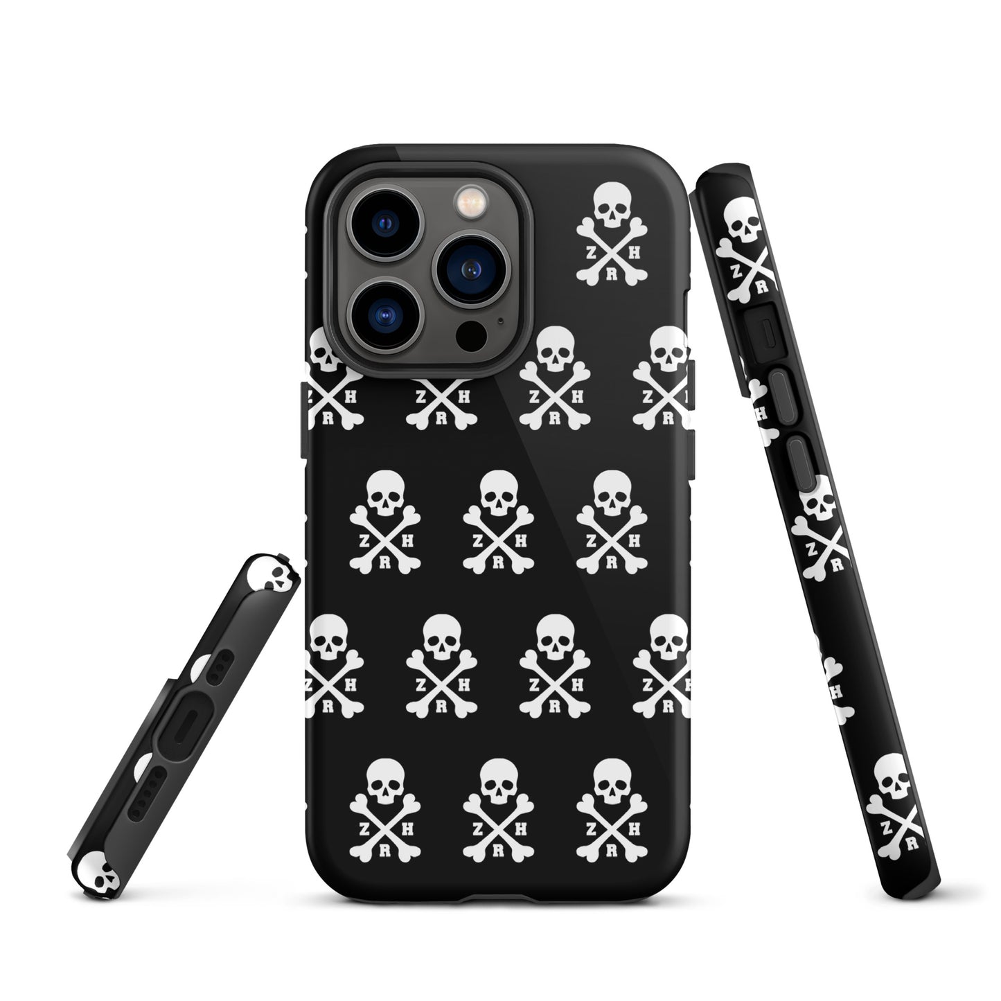 Coque rigide ZRH tête de mort et os croisés pour iPhone®