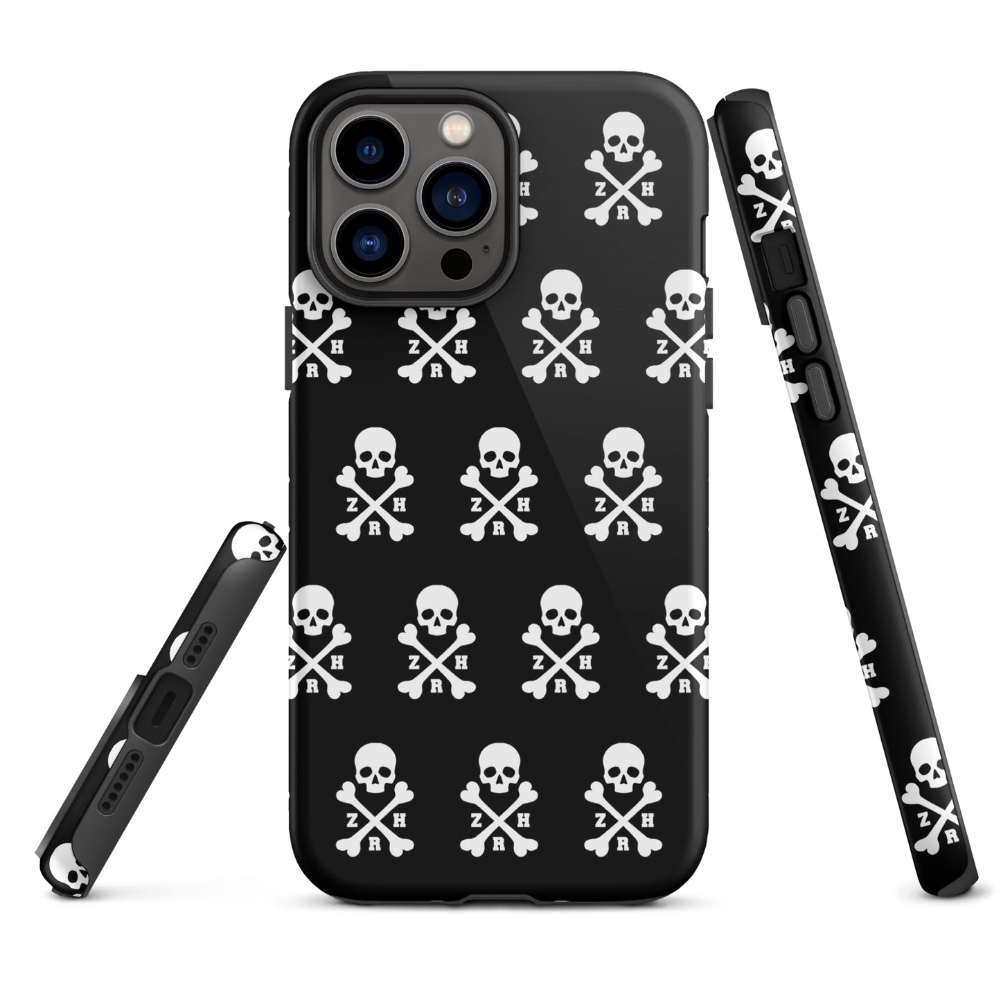 Coque rigide ZRH tête de mort et os croisés pour iPhone®