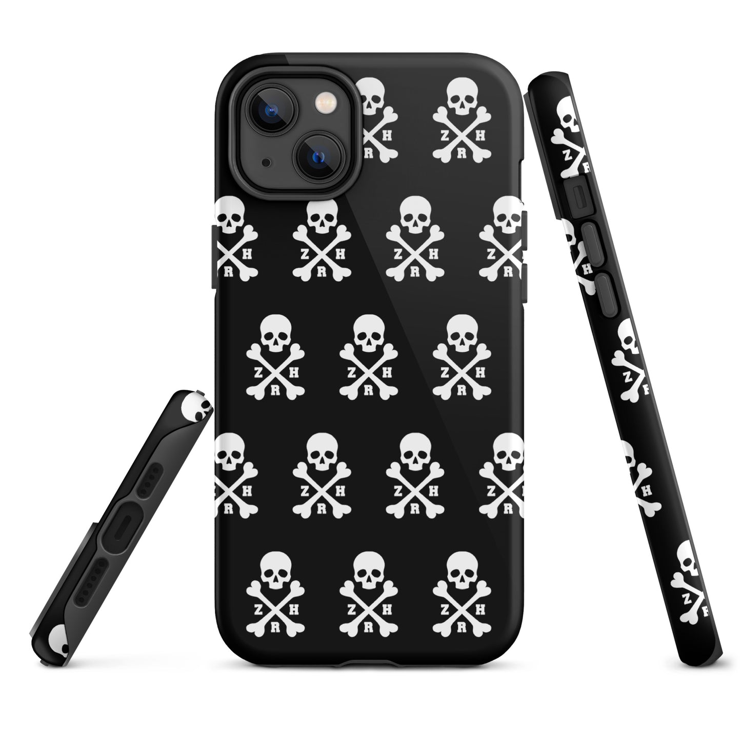 Coque rigide ZRH tête de mort et os croisés pour iPhone®