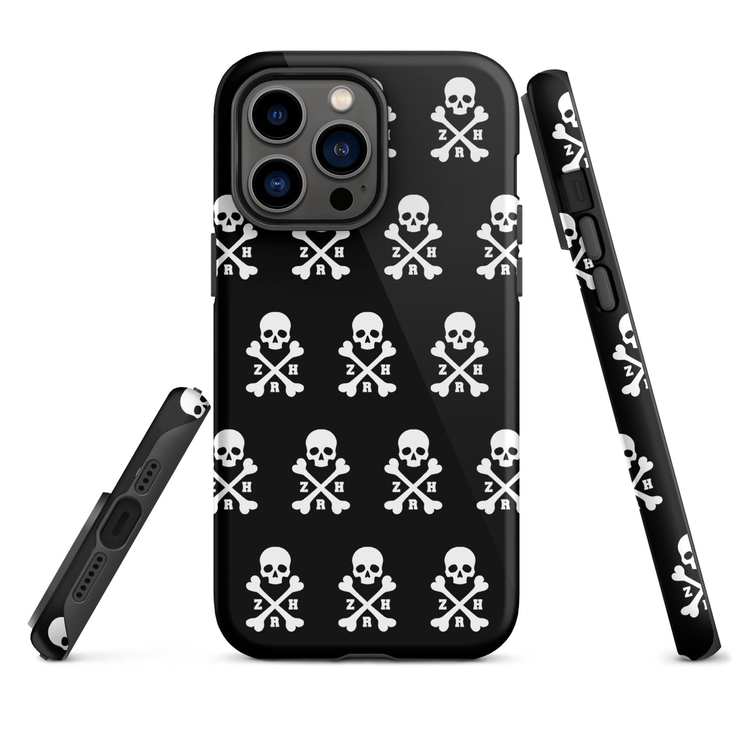 Coque rigide ZRH tête de mort et os croisés pour iPhone®