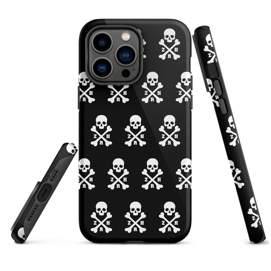 Coque rigide ZRH tête de mort et os croisés pour iPhone®