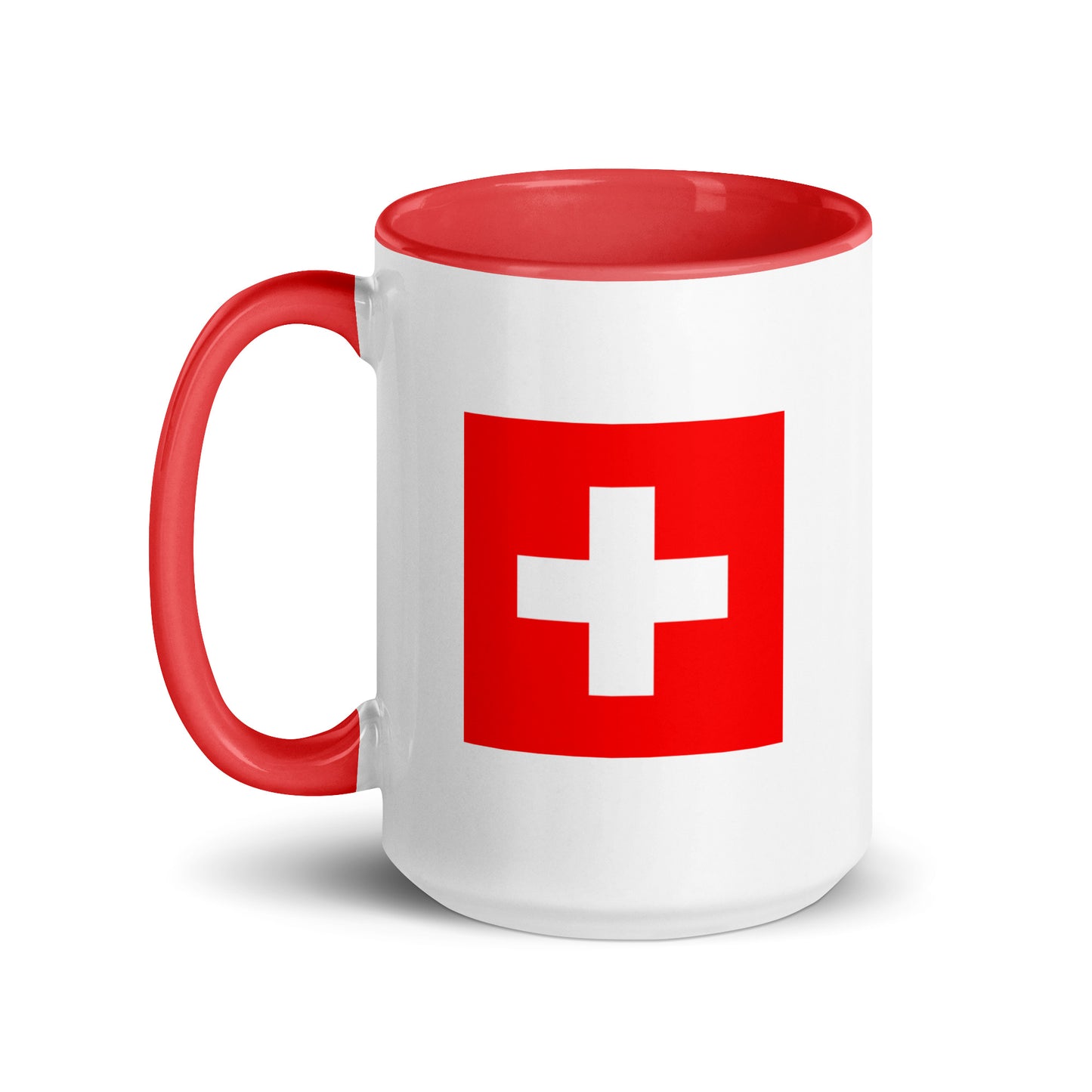 Kaffeetasse mit Schweizer Flagge