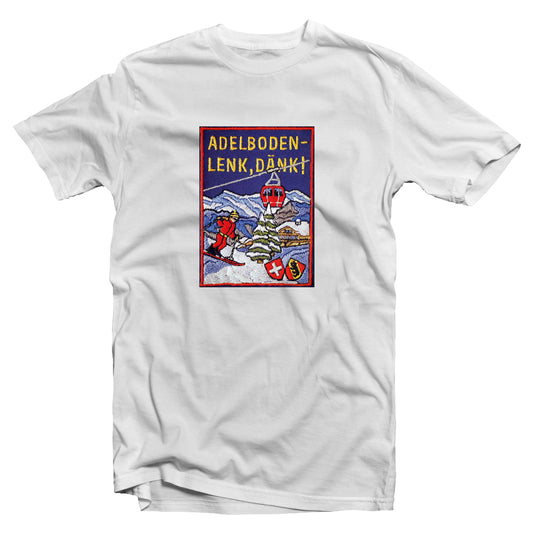 Retro ski - Adelboden Lenk Dänk t-shirt