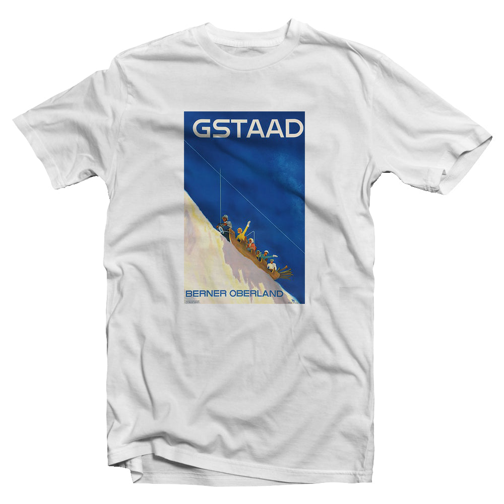 Ski rétro - T-shirt Gstaad