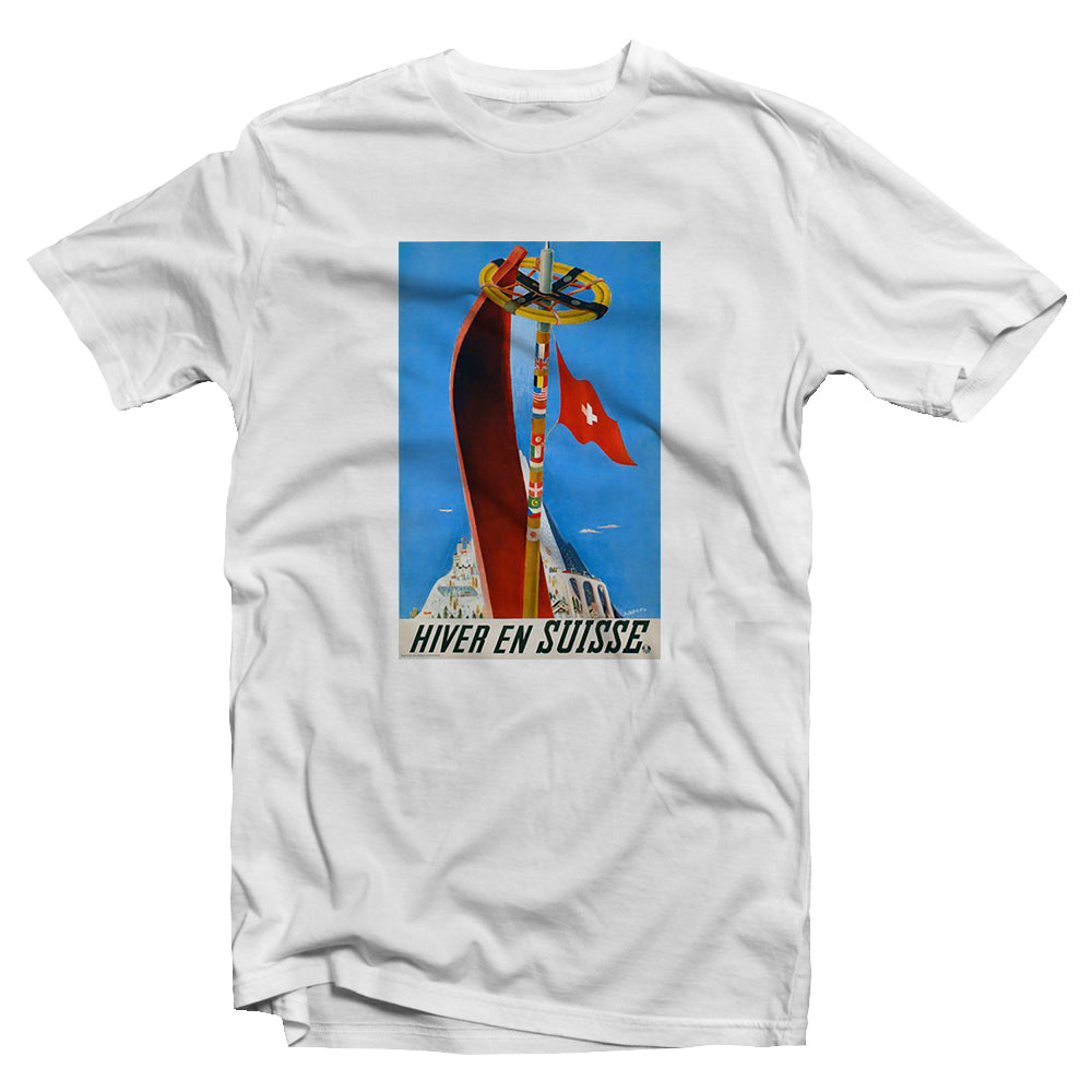 Youth Retro ski - Hiver en Suisse t-shirt