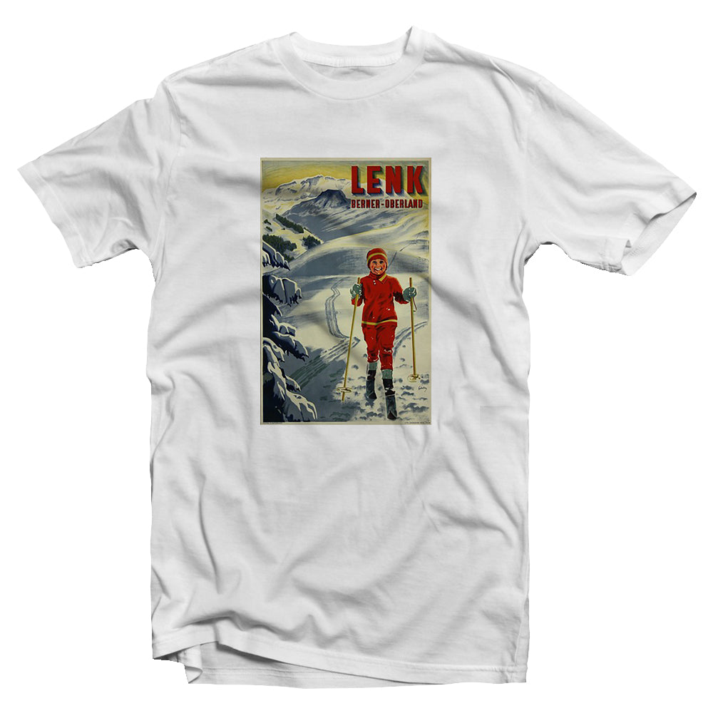 Ski rétro - T-shirt Lenk