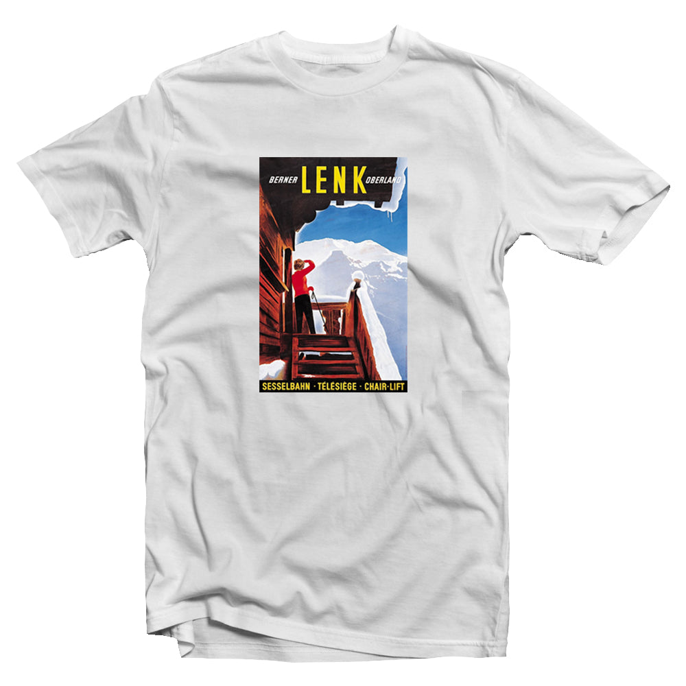 Retro Ski - T-Shirt Lenk Berner Oberland