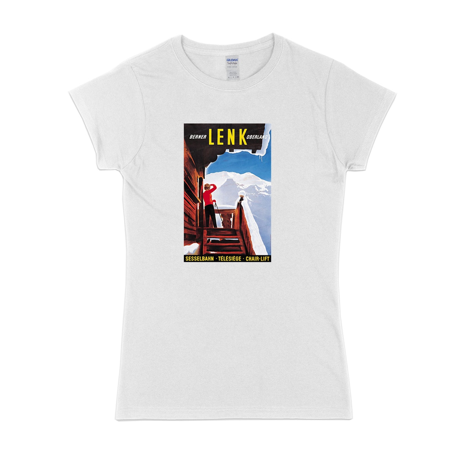 T-shirt Femme Retro ski - Andermatt